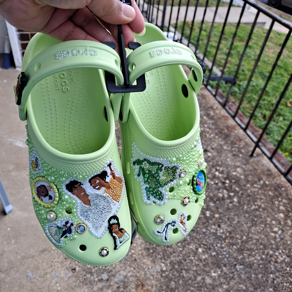 Princess and the Frog Customized Crocs
